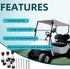 Golf Cart Rear Leaf Spring Bushing Kits with Screw Nut, Suitable for EZGO PDS & TXT Gas and Electric