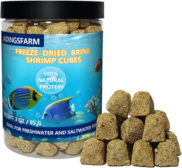 Freeze Dried Brine Shrimp Cubes 3 OZ, Brine Shrimp Freeze Dried Aquatic