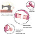 DOGWONG Hemp Cotton Dog Collar with Bow, Durable Adjustable Pink Collar for Small, Medium, Large Dogs