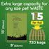 720 Count 48 ATIFBOP Biodegradable Dog Poop Bags Rolls, Leak Proof and Thicken Pet Poop Bag (Scented)