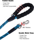 Long Dog Leash with Reflective Threads, Heavy Duty Bungee Training Leash for Small Medium Large Breed Dogs (15FT 20FT
