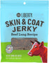 BIXBI Liberty Skin & Coat Support Beef Lung recipe Dog Treats,5 oz-USA