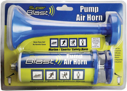 Super Blast Pump Air Horn, Red (Color May Vary), 7218