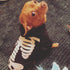 Halloween Pet Dog Cat Skull Hoodies Glowing Skeleton Bones Costume Outfit for Dogs Cats (M)
