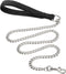 Heavy Duty Metal Dog Leash - 6 FT Chew Proof Pet Leash Chain with Soft Padded Handle for Large & Medium Dogs