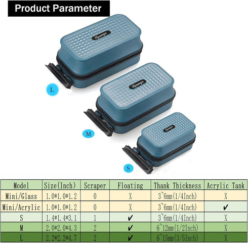 Hpumps Aquarium Aquarium Magnetic Cleaner S