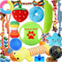 Dog Puppy Toys 23 Pack - Puppy Chew Toys for Fun and Teeth Cleaning - Squeak Toys and Tug of War Toys