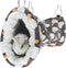 LEFTSTARER Guinea Pig Accessories - Sugar Glider Cage Accessories, Hamster Rat Toys, Ferret Hammock (Heart-Brown)