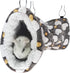 LEFTSTARER Guinea Pig Accessories - Sugar Glider Cage Accessories, Hamster Rat Toys, Ferret Hammock (Heart-Brown)
