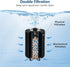 80-150 Gal Large Sponge Filter with Air Stone, Quiet Bio Sponge Filter for Betta Fry Shrimp Fish Tank