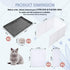 MEEXPAWS Large Dog Pee Pad Holder with Splash Guard, Foldable Liner Base 33'' x 23'', Indoor Dog Potty Enclosure