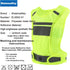 LED Reflective Safety Vest, USB Rechargeable Running Gear with Adjustable Storage Pocket