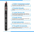 Aquarium Heater 300 Watt Submersible, Adjustable Temperature with Diving Thermometer and Protective Case