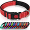 Taglory Reflective Dog Collar S, Red with Safety Locking Buckle, Adjustable Nylon for Small Dogs Female Male
