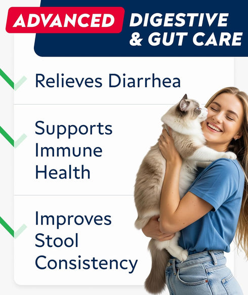 StrellaLab Cat Probiotic Powder, Easy to Mix Digestive Support for Indoor Cats, Health Supplies Food Supplement, 4 oz