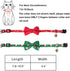 ADOGGYGO Christmas Cat Collar Breakaway with Bowtie Bell - 2 Pack Santa Snowflake Xmas Kitten Collar with Removable