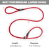TwoEar 1/2" x 6FT Dog Slip Rope Leash, Heavy Duty Training Leash with Highly Reflective Threads for All Dogs