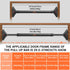 Sportneer Pull Up Bar, Adjustable 29.5''-37'' Width, No Screws Chin Up Bar for Home Gym, Max Load 440lbs