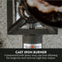 GasOne High Pressure Single Propane Burner, Outdoor Cooking with Heat Shield and Steel Braided Hose