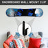 Horizontal Snowboard Wall Mount Clips, Snowboard Display Stand for Room and Garage