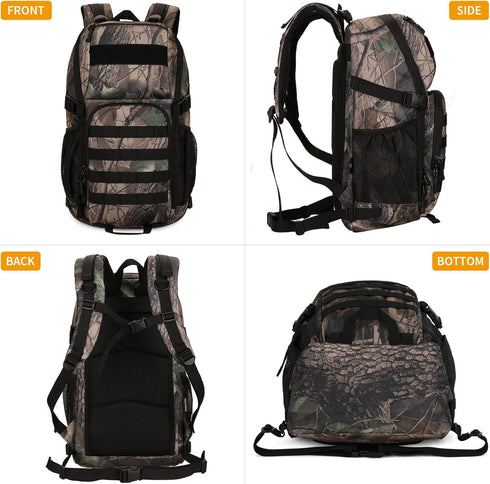 HUNTVP 25L Military MOLLE Tactical Backpack, Hunting Rucksack Gear Assault Pack