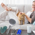 4 Pcs Cat Grooming Kit: Self-Cleaning Slicker Brush, Deshedding Glove & Corner Massagers for Shedding