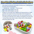 Funny Hedgehog Cage Accessories Enrichment Toys, Cute Sandbox and Ball Toys, Small Animal Accessories for Hedgehog