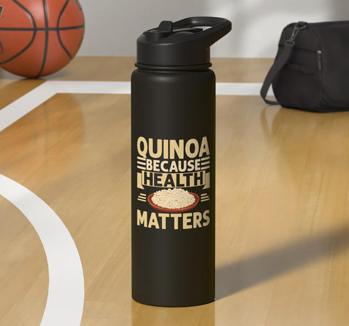 Quinoa Gifts Quinoa Because Health Matters Quinoa Stainless Steel Insulated Water Bottle