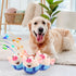 BABORUI Interactive Dog Toys Pig, Jumping Squeaky Dog Toys with Recording and Music Modes, Rechargeable for All Sizes
