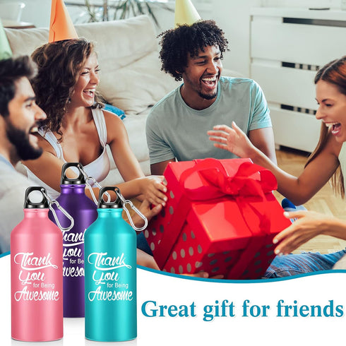 Sieral 10 Pcs Employee Appreciation Gifts - Thank You for Being Awesome Water Bottle 20 oz Aluminum