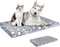 VANKEAN Dog Crate Mat Reversible Cool and Warm, Stylish Bed for Crate with Waterproof Inner Linings, Grey
