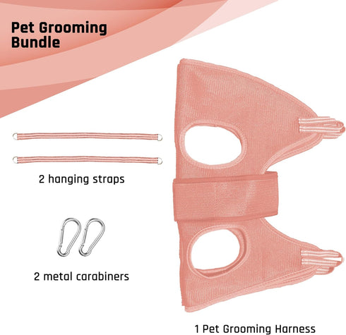 Dog Grooming Hammock with Security Strap, Medium Dog Holder for Nail Trimming, Hanging Harness