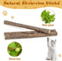 Silvervine Sticks for Cats, Natural Catnip Matatabi Chew Toys, Teeth Molar Chew Sticks, 12 PCS