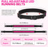 Illumifun LED Running Belt - USB Rechargeable Light Up Sash for High-Visibility Running, Cycling, Nighttime Activities