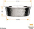 Neater Pet Brands Hammered Decorative Designer Bowls - Luxury Style Premium Dog and Cat Dishes (Medium, Stainless)