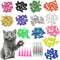 100pcs Cat Nail Caps/Tips, Pet Cat Kitten Paws Covers with 5 Adhesive Glue and 5 Applicators