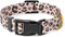 Personalized Adjustable Dog Collar for Medium Dogs, Cute Leopard Puppy Collar for Boy and Girl Dogs, Pink
