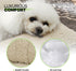 Magshion Medium Dog Bed - Non-Slip Bottom, Warming Cozy Soft Pet Sofa Bed, Machine-Washable, 34.5"x26"x5.5", Beige