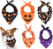 Whaline 5 Pack Halloween Dog Bandanas, Washable Triangle Pet Scarfs for Medium Dogs, Pumpkin, Ghost, Candy Corn