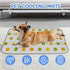 imiBBWQu Summer 27" 22" Cooling Pad Easter Eggs Cooling Crate Mat for Dogs Washable Pad for Dogs Pet Bed Fluffy Cat Bed