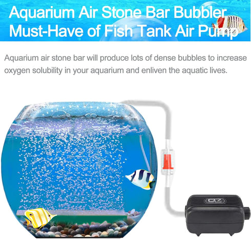 5 PCS Aquarium Air Stone Kit – 4 Inch Mini Bubble Bar Oxygen Diffuser for Fish Tank Oxygenation Needs