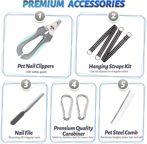 Hammock Trimming 50lb), ATESON Dog Grooming Harness for Nail (L Dog Sling Holder Hanger for Clipping Nails