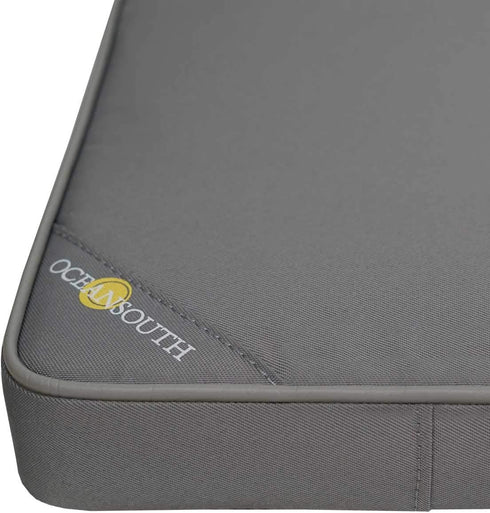 18" 17" 2-1/2") Oceansouth Boat Seat Cushion (Gray, Length x Width x Height Cushion Cover Sponge Bench Patio Chair seat