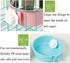 Stainless Steel Removable Pet Food Bowl, Anti-overturn Water Feeder Container, 2 Set for Small Dog/Cat/Rabbit, Easy to