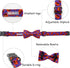Halloween Pumpkin Bowtie Dog Collar, Soft Adjustable Metal Buckle Gift for X-Small Dogs