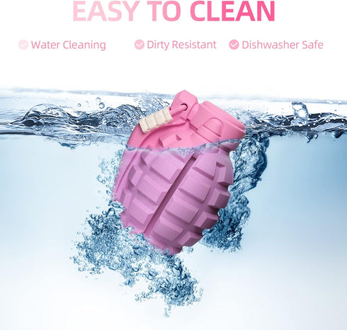 Dog Toys for Aggressive Chewers, Indestructible Interactive Treat Toys for Large Medium Breeds, Pink