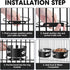 Dog Crate Bowls Hanging 2 Pack, ShineMe No Spill Metal Feeder Bowls for Large and Medium Dogs
