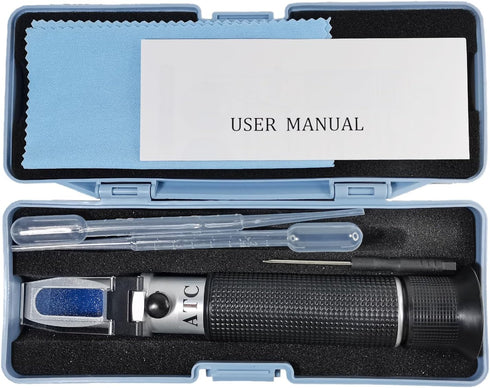 Salinity Refractometer: 0-100 Ppt for Seawater and Marine Fishkeeping with Automatic Temperature Compensation