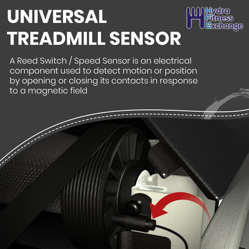 2 Hydra Fitness Exchange Treadmill Speed Sensor Pin Reed Switch Cable - Compatible with Schwin LifeSpan Sole Spirit