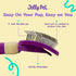 Pivoting Slicker Brush - Soft Pin Slicker for Shedding Dogs, Protects Skin, Effortless Brushing, Detangles and Desheds